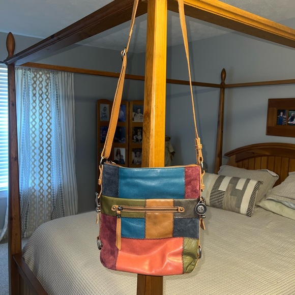 The Sak Multicolor Patchwork Crossbody Bag - Picture 1 of 14